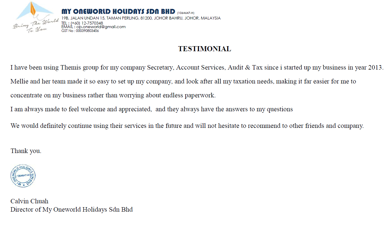 My Oneworld Holidays Sdn Bhd My Oneworld Holidays Sdn Bhd
