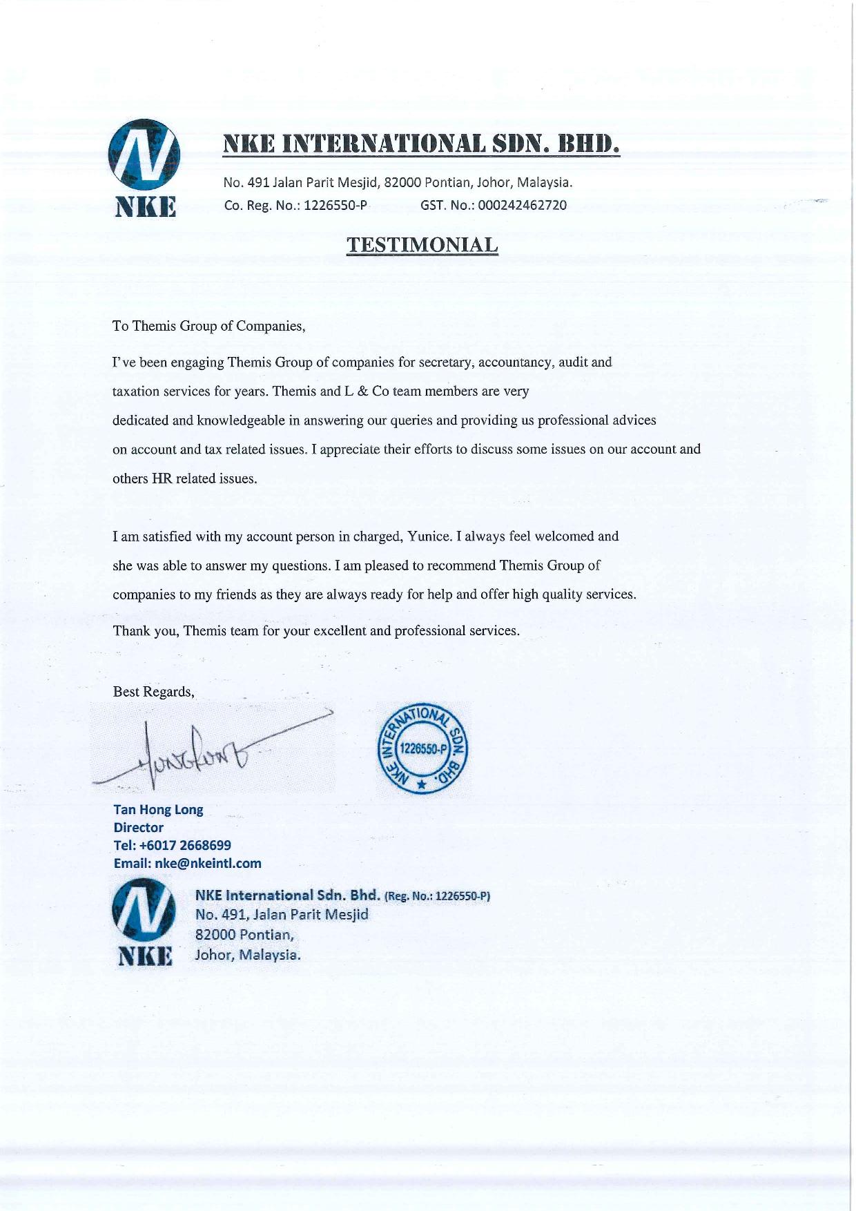 NKE International Sdn Bhd.